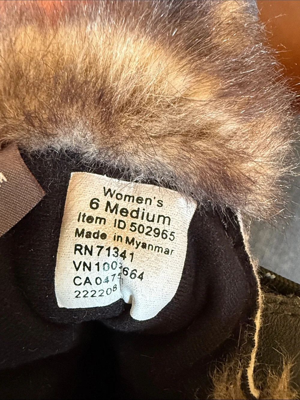 L. L. Bean Rangley Insulated Waterproof Black Lace Up Fleece Winter Boot,size 6M